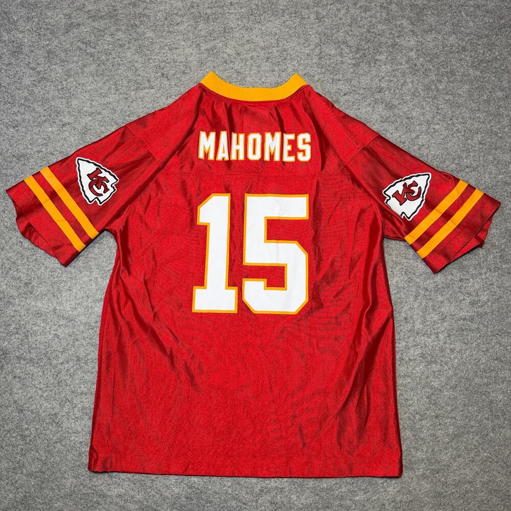 NFL Kids Jersey X Large 14/16 Kansas City Chiefs Mahomes Red/Yellow